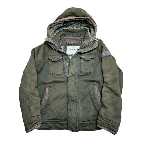 Vintage Abercrombie Fitch Avalanche Pass Jacket Y2K Men's Medium Olive Green - Picture 1 of 11